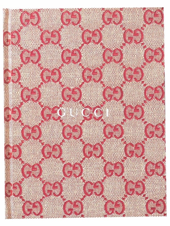 Gucci Accessories - Gucci 'My Scrapbook' GG Monogram Hardcover
Notebook Red Size 7.3 x 5.6" NEW